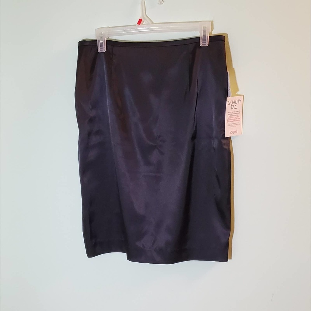 Vintage 2005 Adrianna Papell Black Pencil Skirt Size 10 NWT Evening Essentials